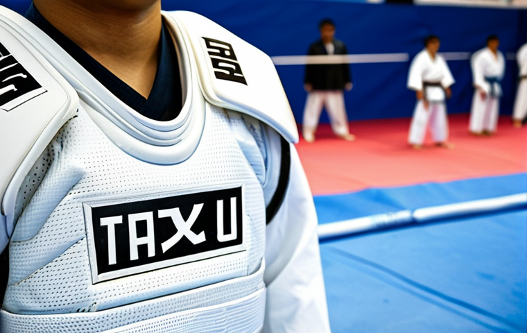 태권도 동작 정확도 높이는 방법 - "A determined Taekwondo student in a *dobok*, executing a perfect front kick with power and grace. T...