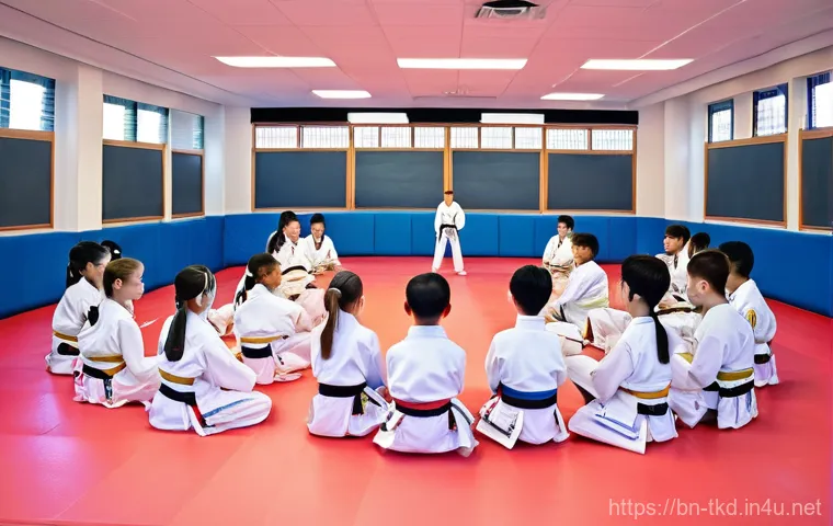 태권도 홍보 효과적인 방법 - Prompt 1: Modern Taekwondo Dojo with Digital Integration**