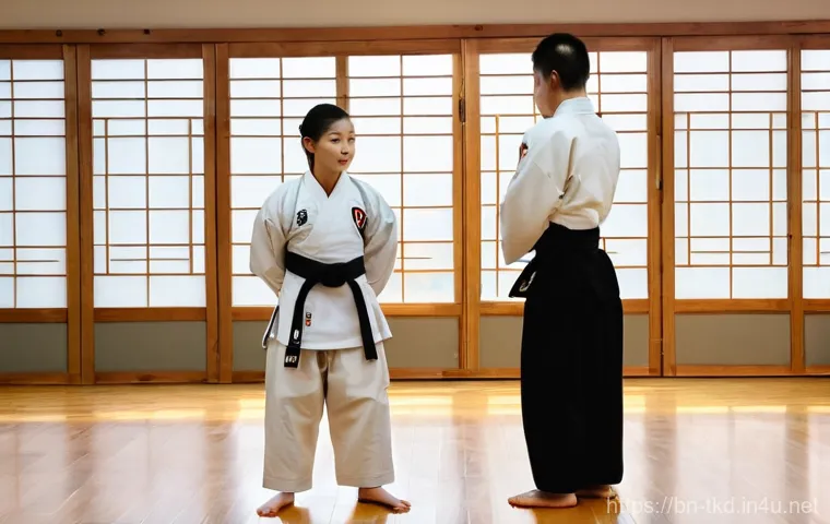 태권도 수련의 기본 규칙 - Prompt 1: The Essence of Discipline and Respect in the Dojang**